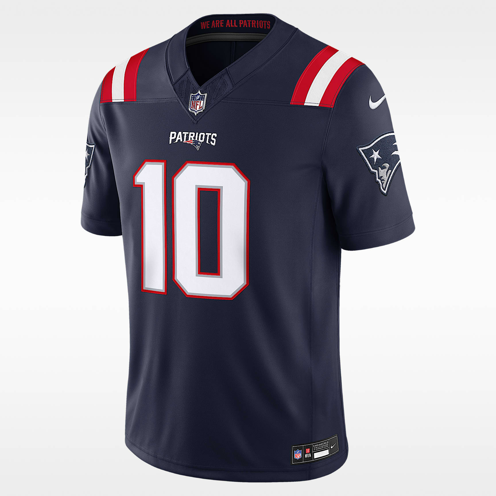 Drake Maye New England Patriots Men's Nike Dri-FIT NFL Stitched